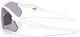 Oakley Radar Plate Sportbrille - polished white/prizm slate