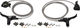 Hope Tech 4 X2 v+h Set Scheibenbremse mit Stahlflexleitung - black-black/Set/links/rechts (seitenspezifisch)