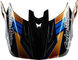 Troy Lee Designs Visera de repuesto para cascos D4 - royalty black-gold