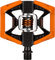 crankbrothers Pedales de clip/plataforma Double Shot 2 - orange-black