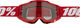100% Accuri 2 OTG Clear Lens Goggle - neon red/clear