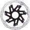 SRAM Paceline X Rounded Center Lock Brake Rotor - black/160 mm