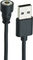 Rotor 2INpower / INspider USB Ladekabel mit geradem Stecker - schwarz