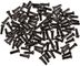 Messing-Nippel 2,0 mm - 100 Stück - schwarz/14 mm