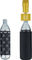 Peaty's Holeshot CO2 Tyre Inflator Kit CO2 cartridge pump + 16 g cartridge - gold