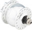 SON 28 6-Bolt Disc Hub Dynamo - silver-anodised/36 hole