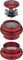 Chris King Jeu de Direction NoThreadSet Sotto Voce EC34/28,6 - EC34/30 GripLock - red/1 1/8"/EC34/28,6 - EC34/30