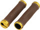 Chromag Squarewave Lock On Lenkergriffe - brown-gold/142 mm