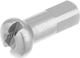 DT Swiss Alu-Nippel 2,0 mm - 100 Stück - silber/12 mm