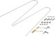 Honjo H27 Fender Set - smooth-aluminium/35 mm / 28"
