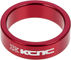 KCNC Headset Spacer para 1 1/8" - rojo/10 mm