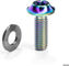 absoluteBLACK Vis de fixation d'étrier de frein M5 pour montage plat - rainbow | 15 mm