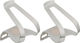 MKS Half Clip Toe Clips - silver