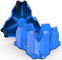 KOM Cycling soporte para rueda delantera Indoor Trainer Block - blue
