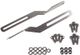 Pletscher Kit de montaje de fijación en ojales de cuadros para Athlete 4B - plata/165 mm