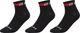 GripGrab Calcetines paquete de 3 pares Classic Low Cut - black/44 - 47