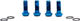 OAK Components Juego de Tornillos de Titanio M6x16 para Adaptador de Frenos de disco - blue