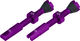Peaty's Chris King Edition MK2 Tubeless Ventil 2er-Set - violet/SV 42 mm
