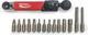 Feedback Sports Clef Dynamométrique RANGE avec Set d'Embouts - rouge / noir/2 - 10 Nm