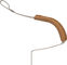 MKS Alloy Toe Clips w/ Leather - brown/M