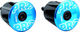 PRO Tapas de tapones de manillar - blue/universal