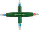 Abbey Bike Tools 4-Way Multi-tool - green/3 mm, 4 mm, 5 mm, PH2