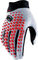 100% Gants géomatiques - grey racer red | S