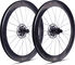 ERE Research Genus II AE65-R Carbon Disc Center Lock 28" Laufradsatz - black-black/Non Boost/28"/142 mm/100 mm/Shimano Road/Non Boost