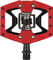 crankbrothers Pedales de clip/plataforma Double Shot 3 - black-red