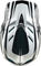 Troy Lee Designs D4 Polyacrylite Fullface Helmet - the line charcoal-white | 55 - 56 cm