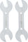 Unior Bike Tools Juego de llaves dobles de conos 1612PB - silver