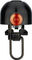 SPURCYCLE Stainless Steel Bell - Black - black-orange