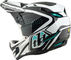 Troy Lee Designs D4 Polyacrylite Fullface Helmet - the line charcoal-white | 55 - 56 cm