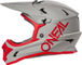 O'NEAL Sonus Full-Face Helmet - solid-gray-red | 55 - 56 cm