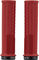 Peaty's Monarch Grips Knurl Lock-On Handlebar Grips - red/thin