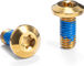 absoluteBLACK Flaschenhalter Schraube Titan - gold | 12 mm