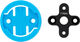 Black Inc Adaptador de soporte de manillar para dispositivos Wahoo - black
