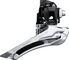 Shimano TIAGRA FD-R4000 2x11-speed Front derailleur - silver-black | down pull braze-on | Braze-on