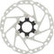 Shimano Bremsscheibe SM-RT64 Center Lock Magnet + Innenverzahnung für Deore - silber-schwarz/180 mm