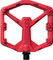 crankbrothers Pedales de plataforma Stamp 0 - bright red/112 /116 /large