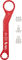 Wolf Tooth Components Pack Wrench and Inserts Kit Bottom Bracket Tool Set - red-silver