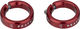 Peaty's Bagues de serrage Monarch Grips - red