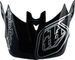 Troy Lee Designs Visera de repuesto para cascos D4 - shadow black