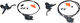 Shimano SLX BR-M7120 / BR-M7100 Disc Brake Set J-Kit - black/Set/left/right (side-specific)