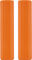 ESI Poignées de guidon en silicone nervurées épaisses - orange/130 mm