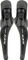 Shimano 105 BR-R7070 + ST-R7025 Disc Brake Set - silky black/Set/left/right (side-specific)