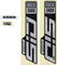 RockShox Sticker Set for SID SL Ultimate - 2021 Model - gloss black-gloss polar foil