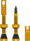 Peaty's Holeshot Fast Flow tubeless valves - gold | Presta Valve (SV) | 42 mm