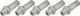 DT Swiss Pro Lock® Squorx Pro Head® 1.8 mm Aluminium Nipples - 5 pcs. - silver