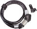 ABUS Câble Antivol Blindé Steel-O-Flex Raydo Pro 1460 - noir/85 cm / KF